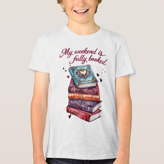 Mijn weekend zit helemaal vol Tri-Blend shirt (Voorkant)