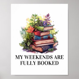 Mijn weekenden zijn volgeboekt | lerares Engels Poster
