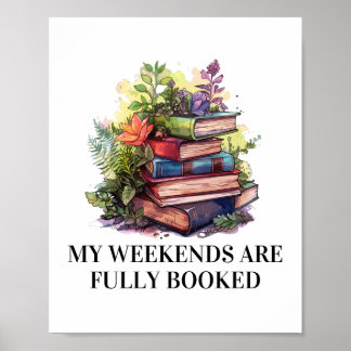 Mijn weekenden zijn volgeboekt | lerares Engels Poster
