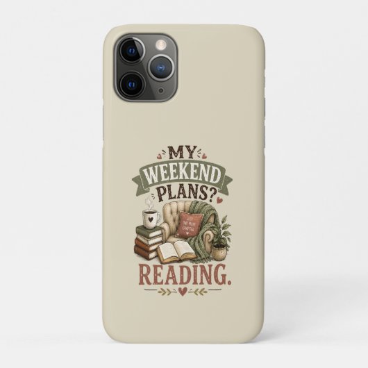 Mijn weekendplannen Boeklezer Cozy lezen Case-Mate iPhone Case (Achterkant)