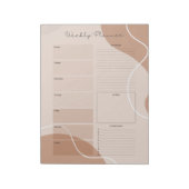 Mijn weekplanner zonder datums notitieblok (Linkerzijde)