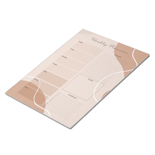 Mijn weekplanner zonder datums notitieblok (Schuin)