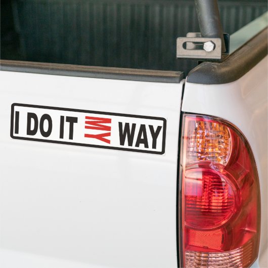 Mijn weg bumpersticker (Op Truck)