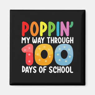 Mijn weg door 100 dagen school vieren magneet