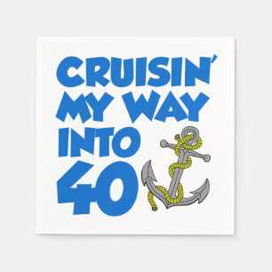 Mijn weg kruipen in 40-partijendecor Napkins Servet
