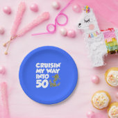 Mijn weg kruipen in 50 Anchor 50th Party Borden Papieren Bordje (Feest)