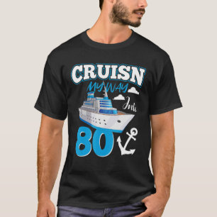 Mijn weg kruipen in 80 jaar oude 80ste verjaardag  t-shirt