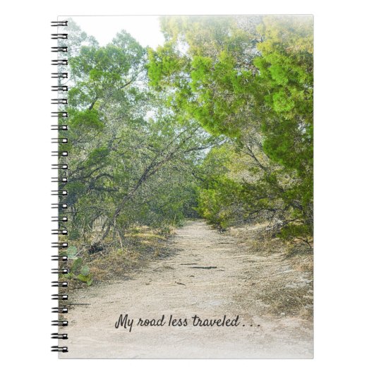 Mijn weg minder gereisd Trail Art Aangepast Notiti Notitieboek (Voorkant)