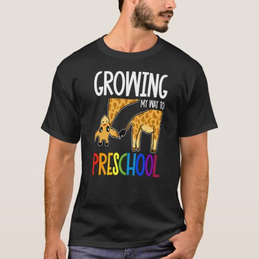 Mijn weg naar de kleuterschool terug naar school C T-shirt (Voorkant)
