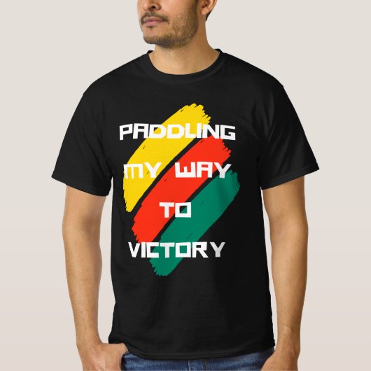 Mijn weg naar overwinning paddelen t-shirt (Voorkant)