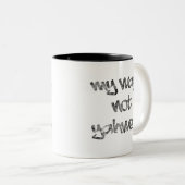 Mijn weg, niet Yahweh Tweekleurige Koffiemok (Voorkant rechts)