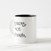 Mijn weg, niet Yahweh Tweekleurige Koffiemok (Voorkant links)