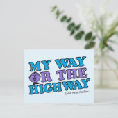 Mijn weg of de weg briefkaart (Staand voorkant)