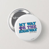 Mijn weg of de weg ronde button 5,7 cm (Voorkant /achterkant)