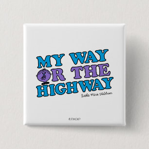 Mijn weg of de weg vierkante button 5,1 cm