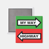 Mijn Weg/ Snelweg Magneet (Voorkant / Achterkant)