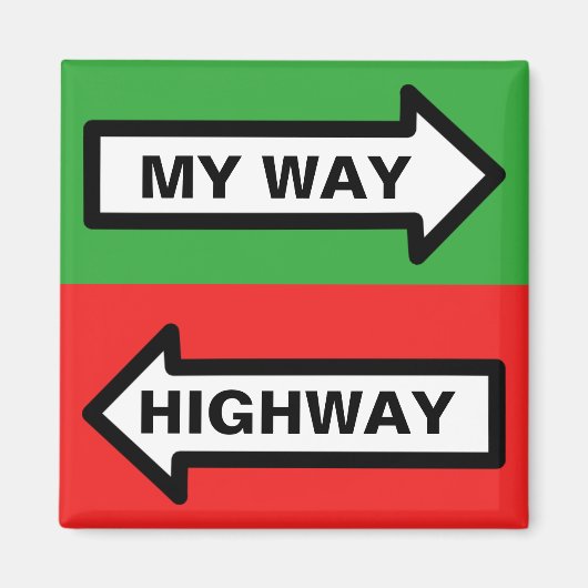 Mijn Weg/ Snelweg Magneet (Voorkant)