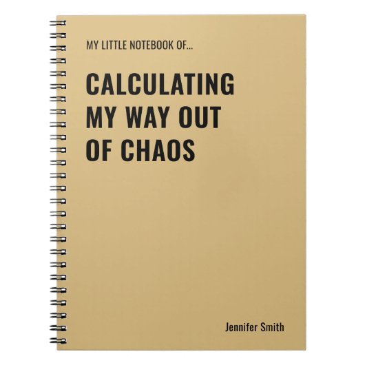 Mijn weg uit de chaos berekenen Kantoor Notitieboek (Voorkant)