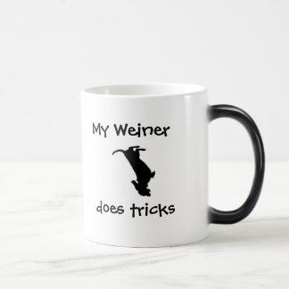 Mijn Weiner doet trucjes koffiebeker Magische Mok