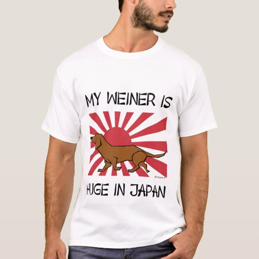 MIJN WEINER IS GROOT IN JAPAN-T-SHIRT T-SHIRT (Voorkant)