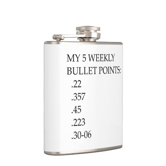 Mijn wekelijkse bulletpoints zorgen ervoor dat ik heupfles (Rechts)