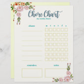 Mijn wekelijkse Koortgrafiek - Dubbelzijdige Flora (Voorkant / Achterkant)