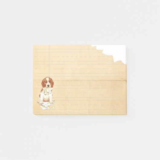 Mijn Welsh Springer Ate Mijn thuiswerk Post-it® Notes (Voorkant)