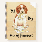 Mijn Welsh Springer Spaniel Ate mijn thuiswerk Notitieboek (Voorkant)