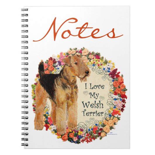 Mijn Welsh Terrier Lieverd Notitieboek (Voorkant)