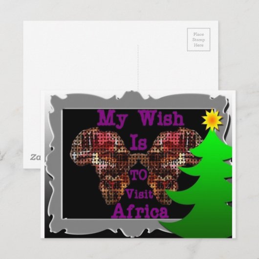 Mijn wens briefkaart (Voorkant / Achterkant)