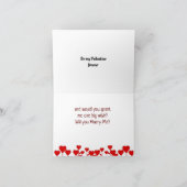 MIJN WENS EN ***MARRY ME*** FEESTDAGEN KAART (Binnen)