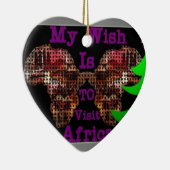 Mijn wens keramisch ornament (Rechts)