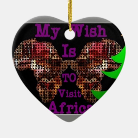 Mijn wens keramisch ornament (Voorkant)