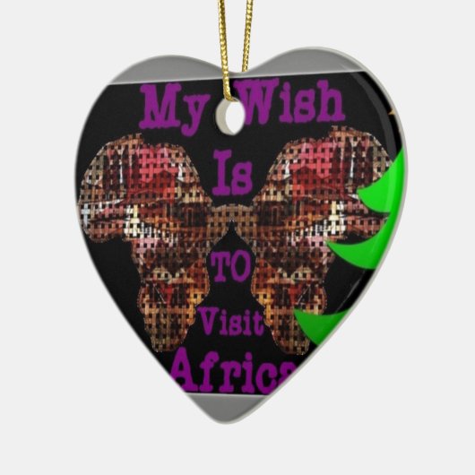 Mijn wens keramisch ornament (Links)