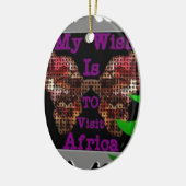 Mijn wens keramisch ornament (Links)