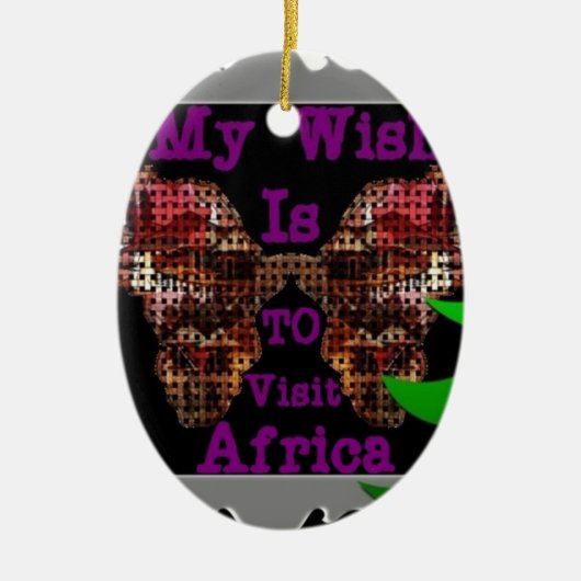 Mijn wens keramisch ornament (Voorkant)