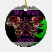 Mijn wens keramisch ornament (Voorkant)