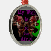 Mijn wens metalen ornament (Rechts)