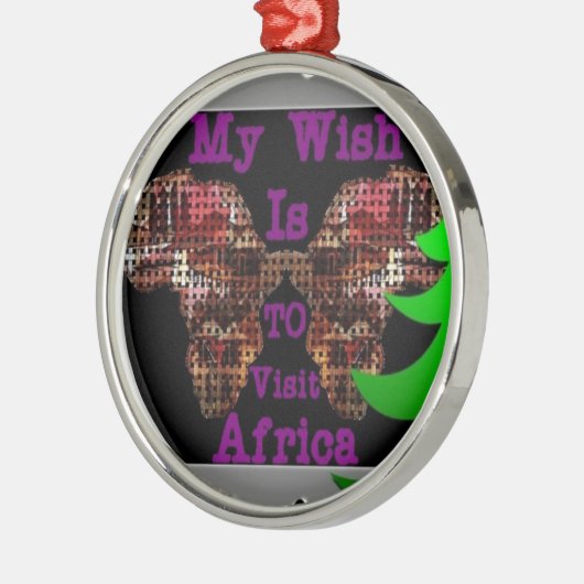 Mijn wens metalen ornament (Links)