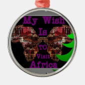 Mijn wens metalen ornament (Voorkant)