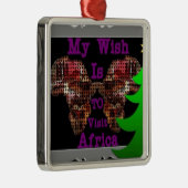 Mijn wens metalen ornament (Rechts)