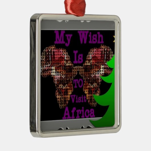 Mijn wens metalen ornament (Rechts)