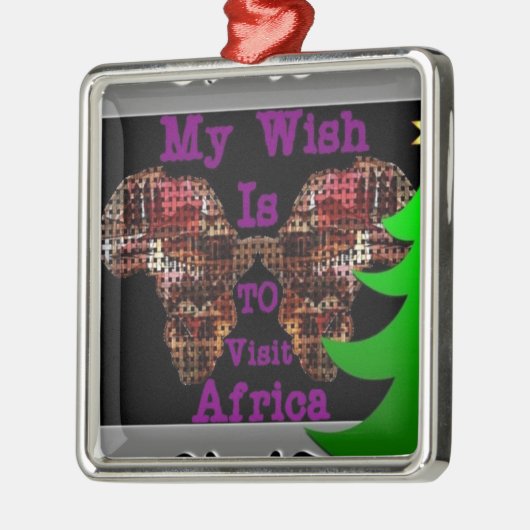 Mijn wens metalen ornament (Links)