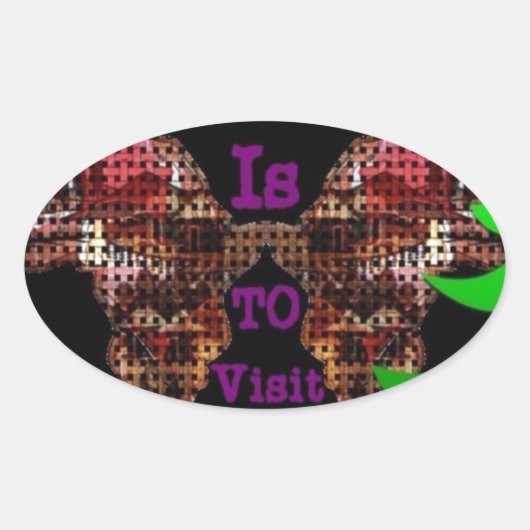 Mijn wens ovale sticker (Voorkant)