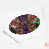 Mijn wens ovale sticker (Envelop)