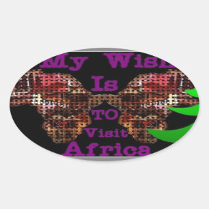 Mijn wens ovale sticker