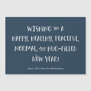 Mijn wens voor 2021   Blauw gelukkig nieuwjaar