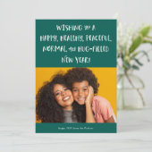 Mijn wens voor 2021 | Foto Gelukkig Nieuwjaar Feestdagenkaart (Staand voorkant)