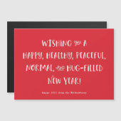 Mijn wens voor 2021 | Rood Gelukkig Nieuwjaar (Voorkant / Achterkant)