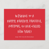 Mijn wens voor 2022 | Red Happy Nieuwjaar Feestdagenkaart (Voorkant)